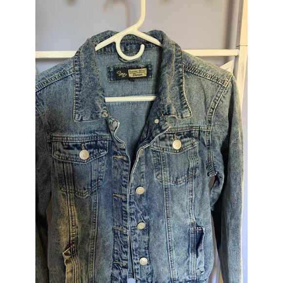 Suzanne Betro Denin Jacket Roses Going Out Romantic Sm - Picture 4 of 6